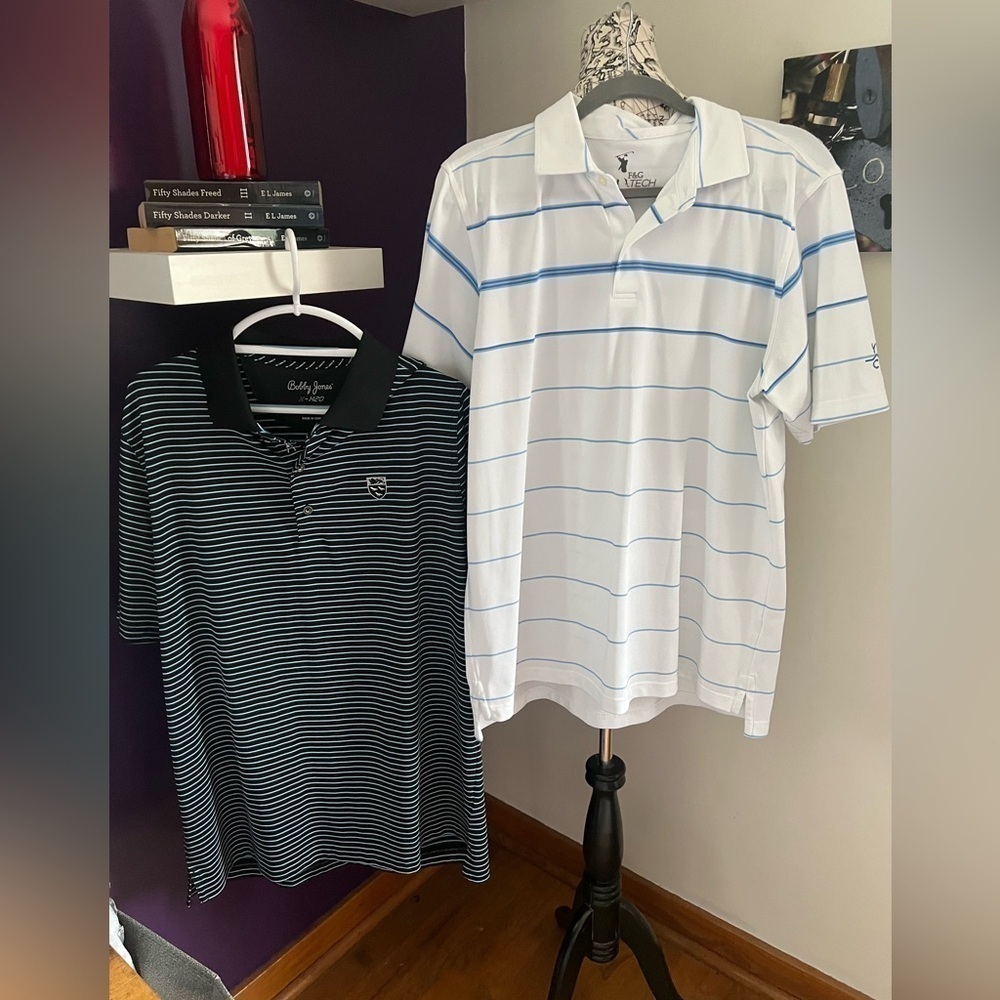 2 Mens Golf Shirts